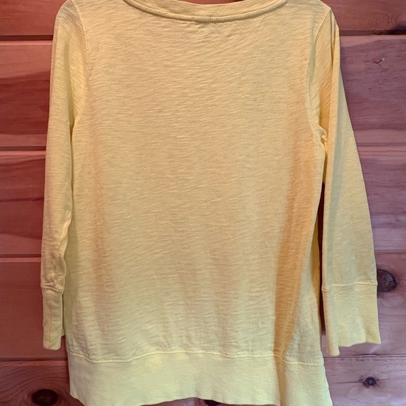 J. Crew Yellow Long Sleeve Relaxed Blouse size Medium - Picture 5 of 8